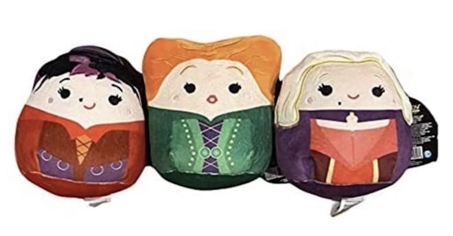 These 'Hocus Pocus' Squishmallows are available in the shape of Winifred, Sarah, and Mary Sanderson.