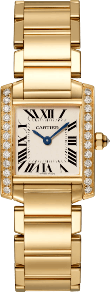 Cartier's gold tank Francaise watch. 