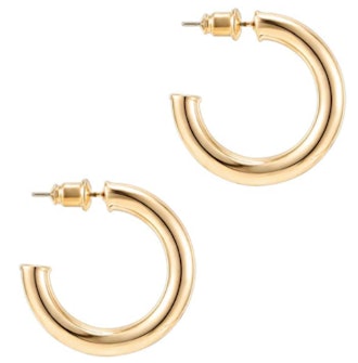 PAVOI 14K Gold Chunky Hoops
