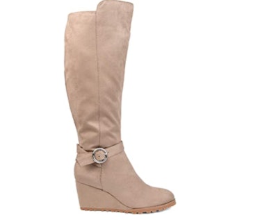 Comfort by Brinley Co. Wide Calf Wedge Boot