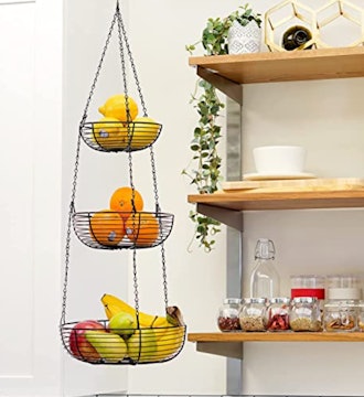 CAXXA 3-Tier Hanging Basket Fruit Organizer