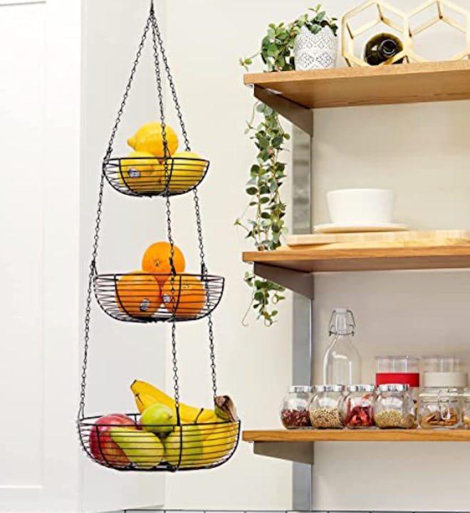 CAXXA 3-Tier Hanging Basket Fruit Organizer