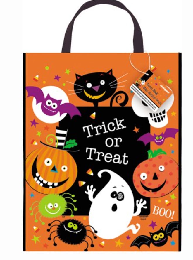 Large Plastic Trick or Treat Halloween Goodie Bag