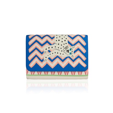 Jaguar Palopo clutch from Mola Sasa, made in collaboration with Wicklewood.