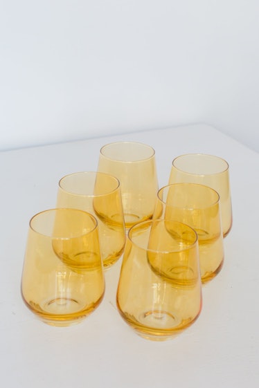 Colored Wine Stemless - Set of 6