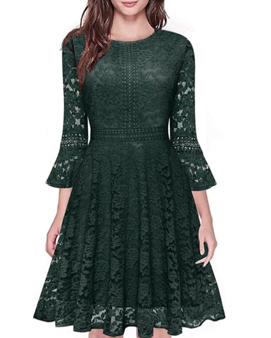 Twinklady Lace A-Line Dress