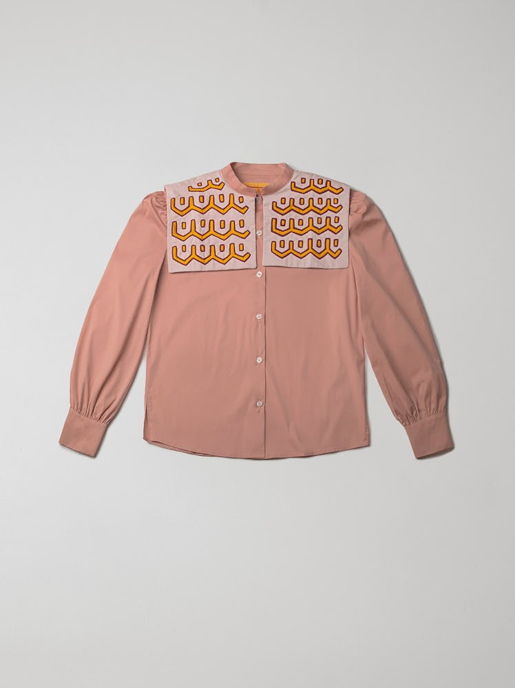 Variations In Blush long-sleeve shirt from Mola Sasa, made in collaboration with Blanca Miro's LA VE...