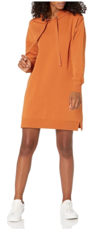 The Drop Iona Long Sleeve Hooded Mini Sweatshirt Dress