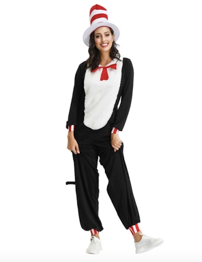 Woman dressed as Cat in the Hat