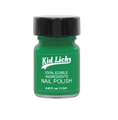 kid safe nail polish in green from kid licks