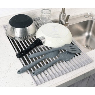 Surpahs Over The Sink Multipurpose Roll-Up Dish Drying Rack