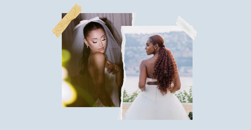 Looking for a bridal hairstyle? Take a cue from Ariana Grande and Issa Rae. Both had romantic weddin...