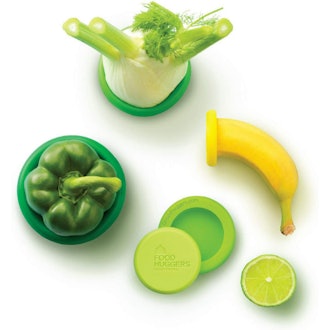 Food Huggers Reusable Silicone Food Savers (5 Pack)