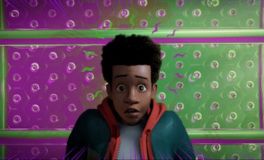Miles Morales as depicted in 2018’s Spider-Man: Into the Spider-Verse