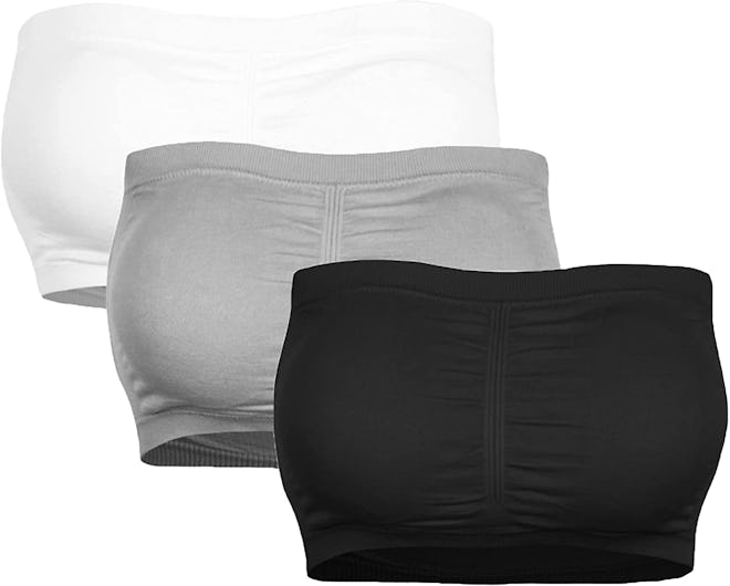 KINYAOYAO Seamless Bandeau (3-Pack)