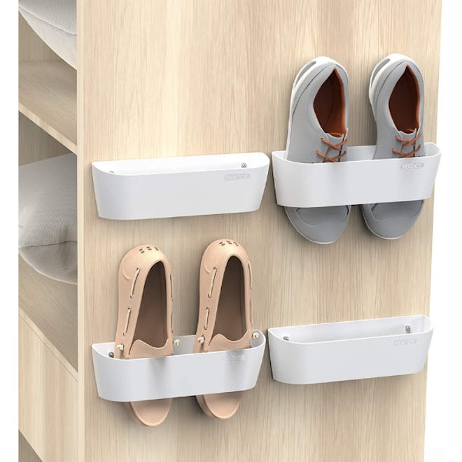 Yocice Wall Mounted Shoe Rack (4 Pack)