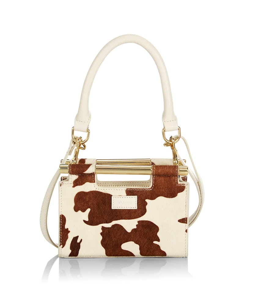 Meru Micro Mini Cow-Print Calf Hair Bag