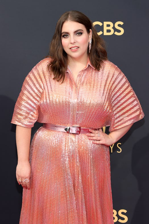 Beanie Feldstein attends the 73rd Primetime Emmy Awards at L.A. LIVE on September 19, 2021 in Los An...