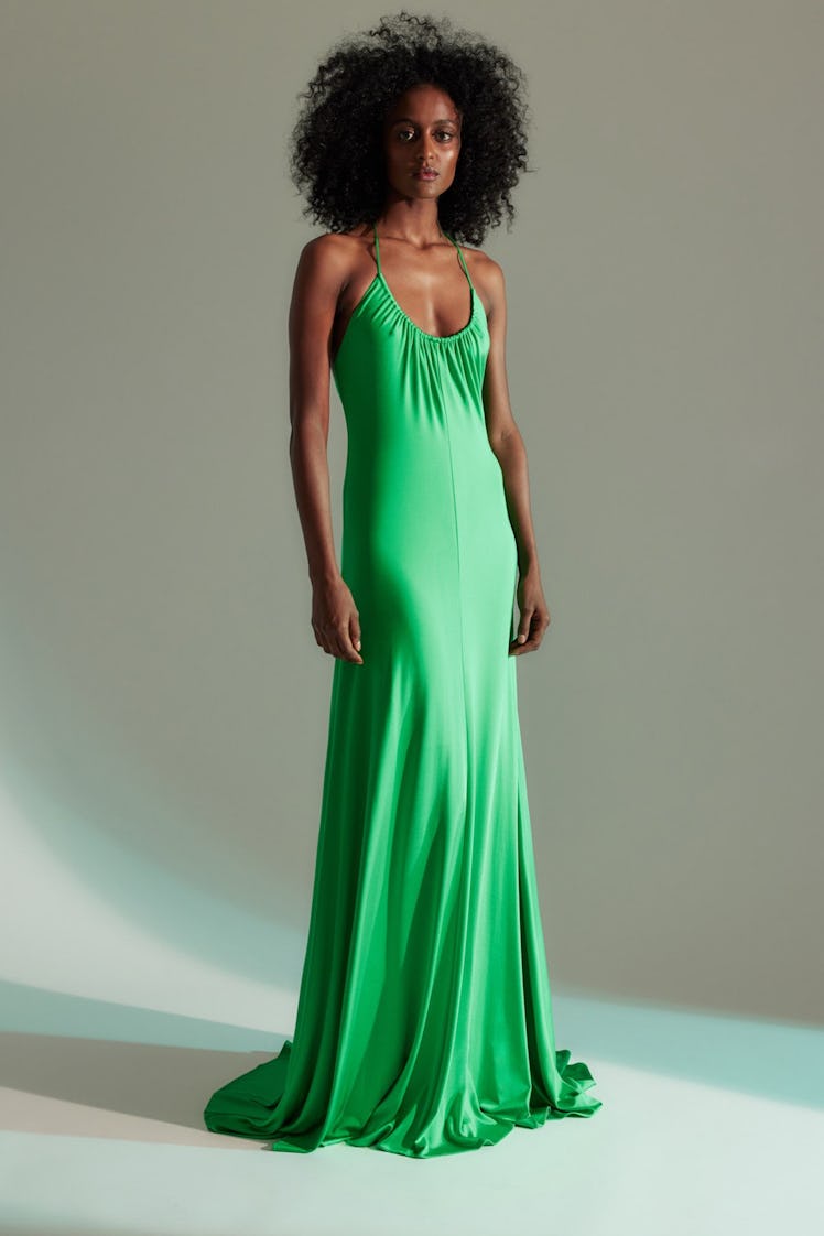 Lauren Halter Jersey Gown Jade