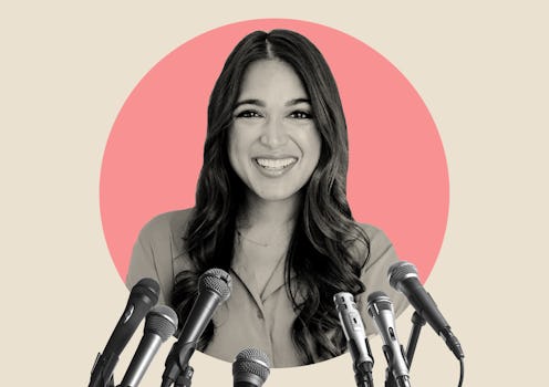 Vrinda Gupta, founder and CEO of Sequin with microphones set in front of her