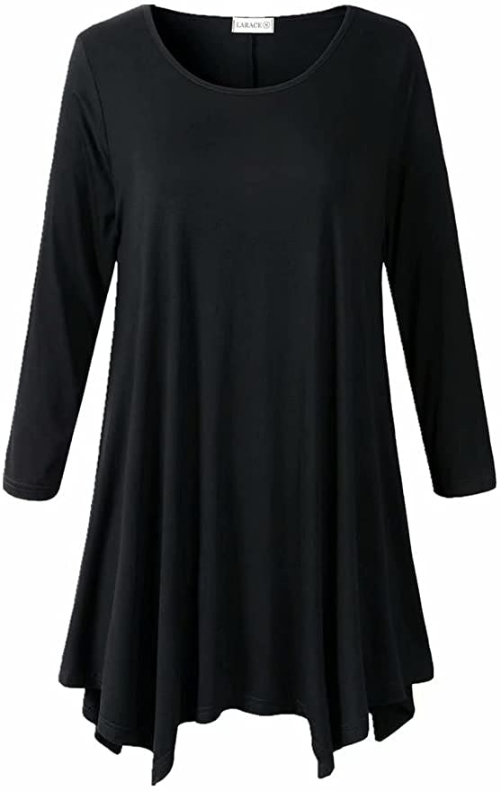 LARACE 3/4 Sleeve Tunic Top
