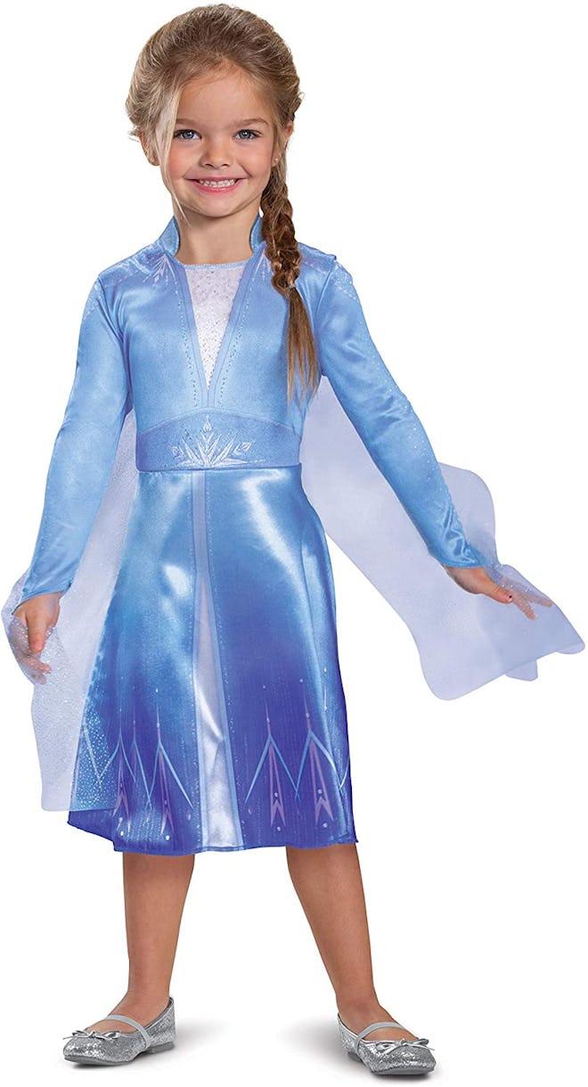 Toddler dressed up as Elsa from "Frozen 2"