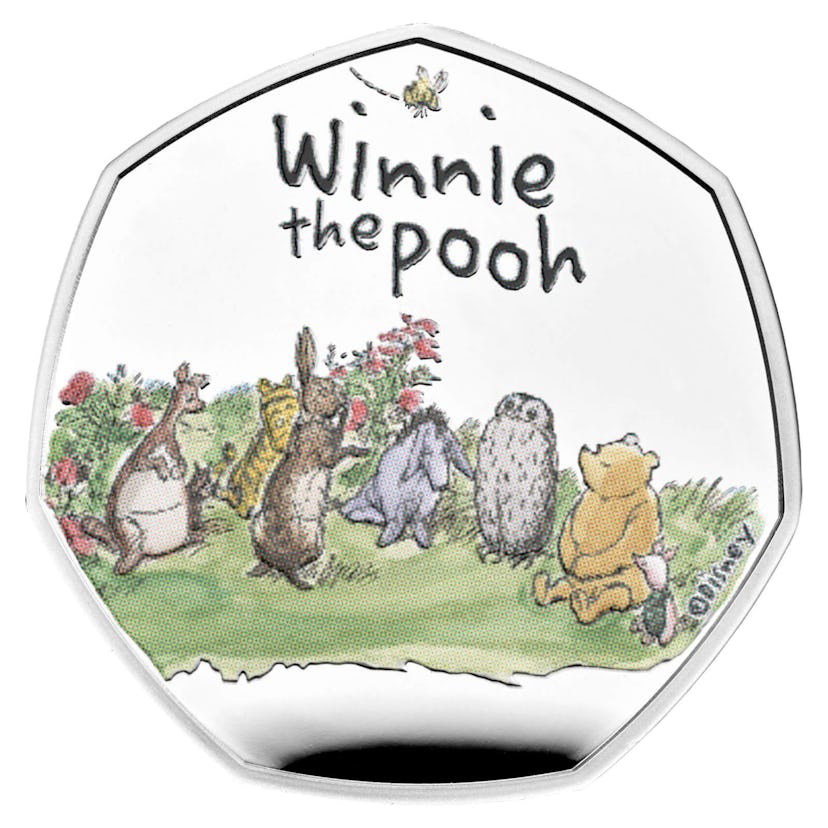 The Winnie the Pooh and friends 50p coin is available from The Royal Mint