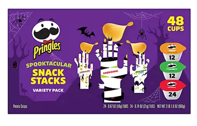 This Pringles Halloween snack stacks variety pack is available at BJ's Wholesale.