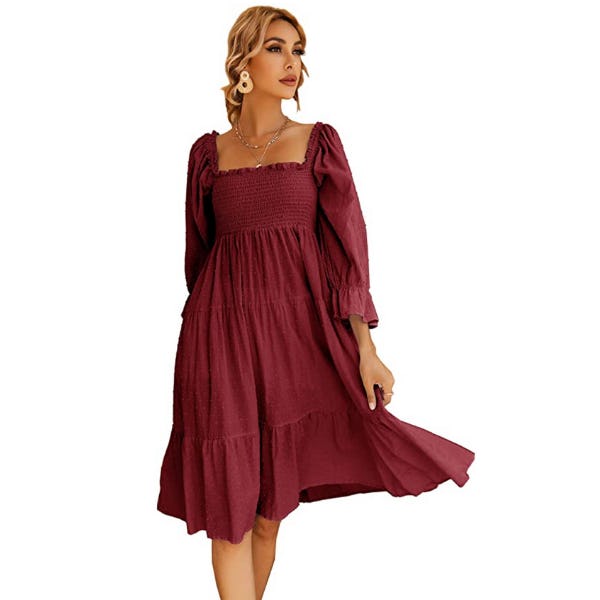 R.Vivimos Puff Sleeve Dress