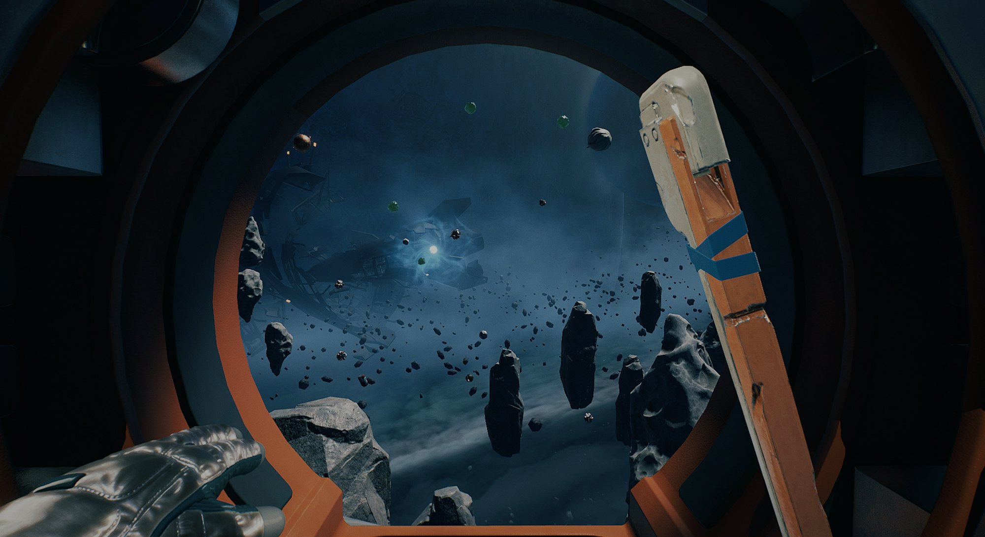 screenshot of space in Breathedge video game
