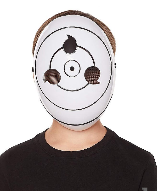 Kid wearing TOBI mask