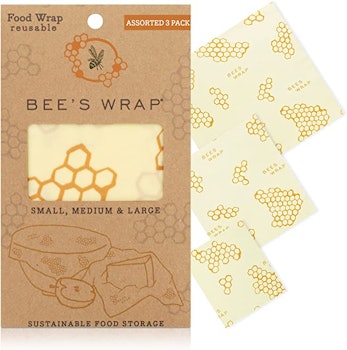 Bee's Wrap Reusable Beeswax Food Wraps (Set Of 3)