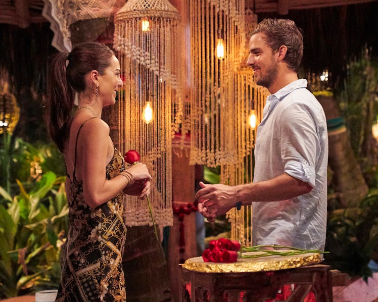 Noah Erb gives Abigail Heringer a rose during 'Bachelor in Paradise.'
