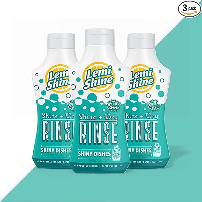 Lemi Shine Shine + Dry Natural Dishwasher Rinse Aid (3-Pack)