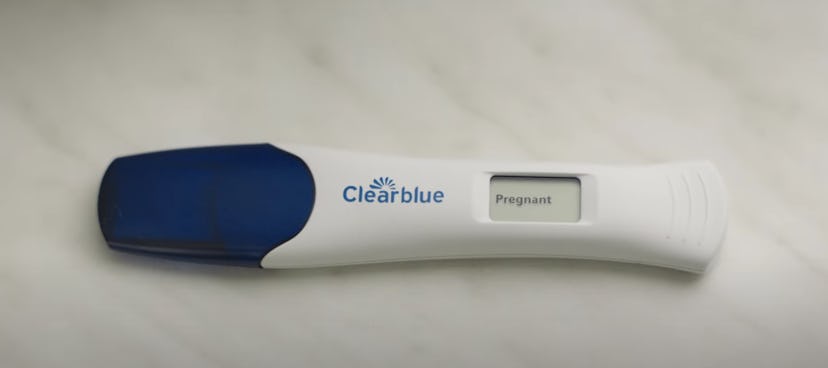 Clearblue digital pregnancy test reading "pregnant"