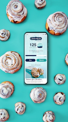 Cinnabon’s new app and Rewards program makes ordering delivery simple.