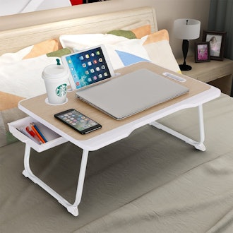 Baodan Laptop Bed Table with Storage