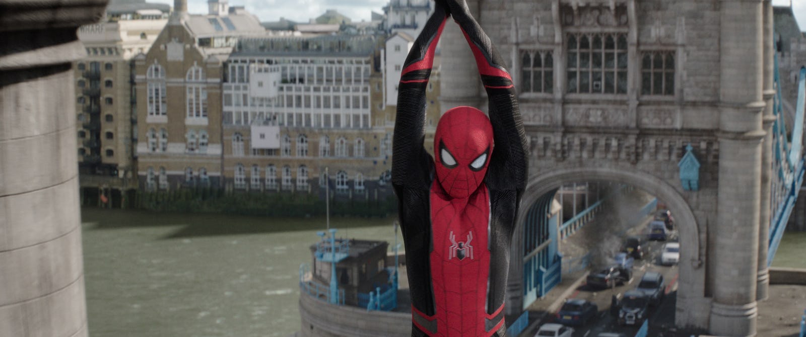 Spider-Man swings through old buildings in &lsquo;Spider-Man: Far From Home.'