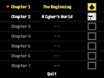 Deltarun Chapters 3, 4, 5, 6, and 7