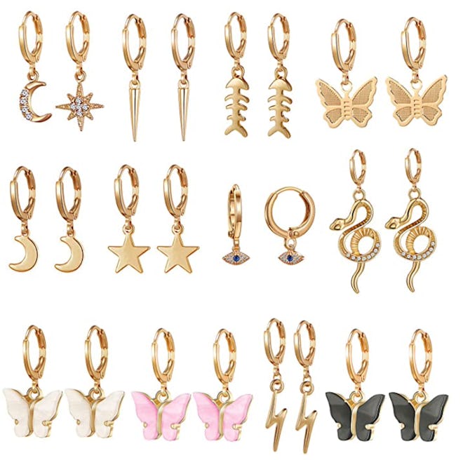 SYNLIN Hoop Earrings (12 Pairs)