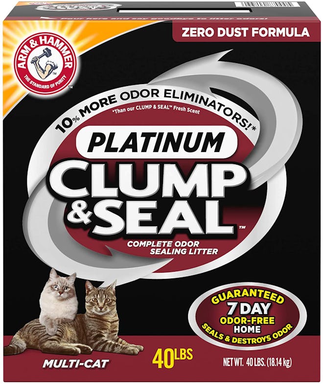 Arm & Hammer Clump & Seal Platinum Cat Litter, 40 Lbs.