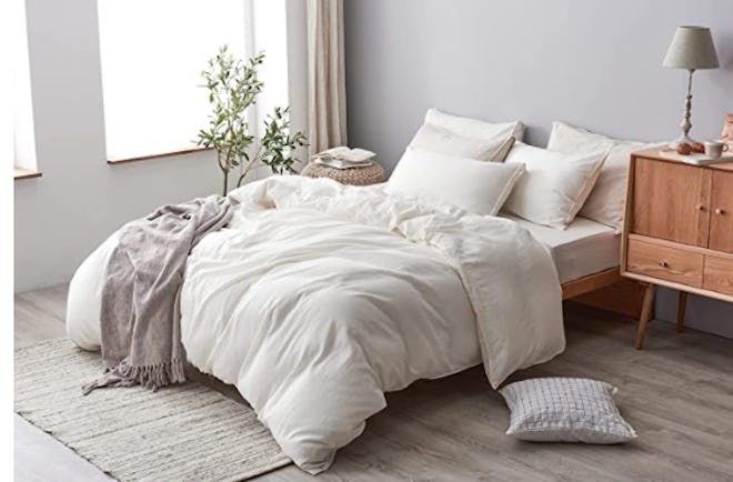 Dapu Cotton Linen Blend Duvet Cover Set