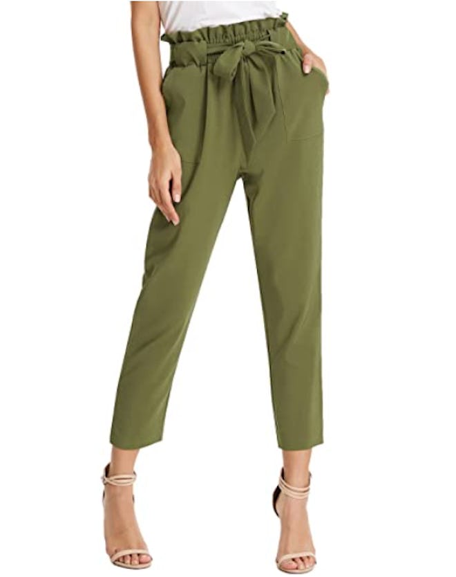 GRACE KARIN Paper Bag Waist Pants