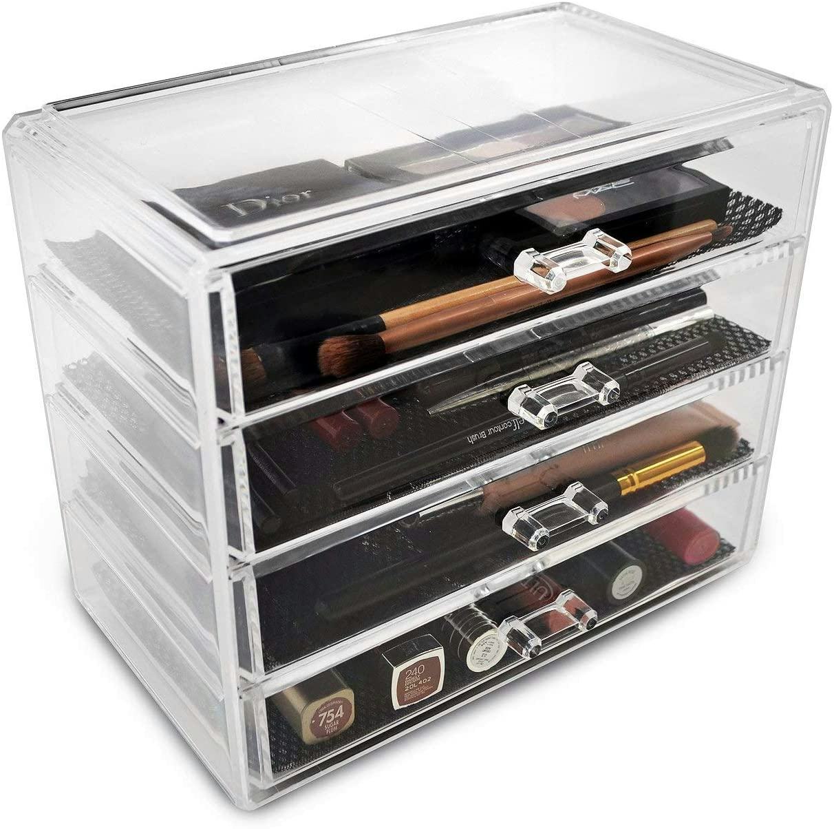 Sorbus Acrylic Cosmetics Makeup and Jewelry Storage