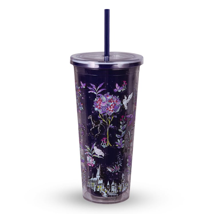The Vera Bradley X 'Harry Potter' Forbidden Forest Collection features a tumbler. 