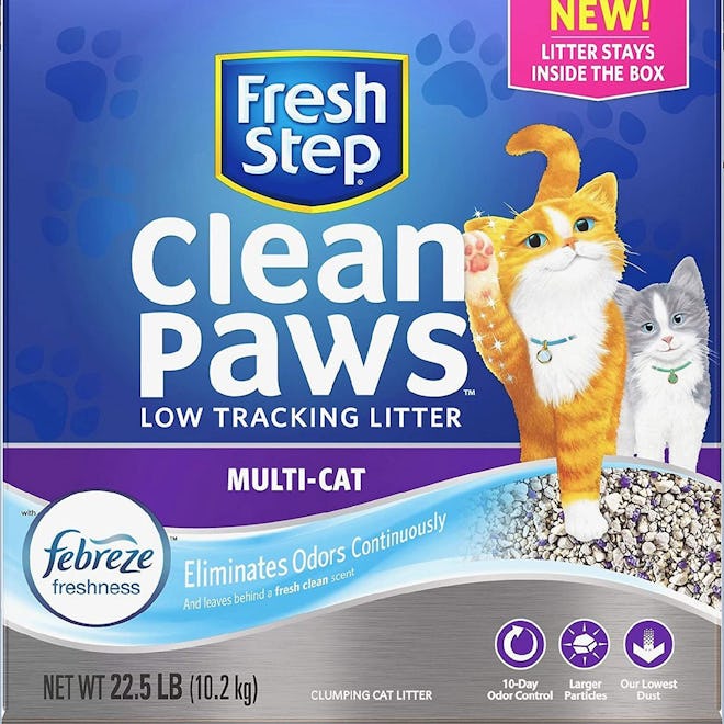 Fresh Step Clean Paws Multi-Cat Litter, 22.5 Lbs. 