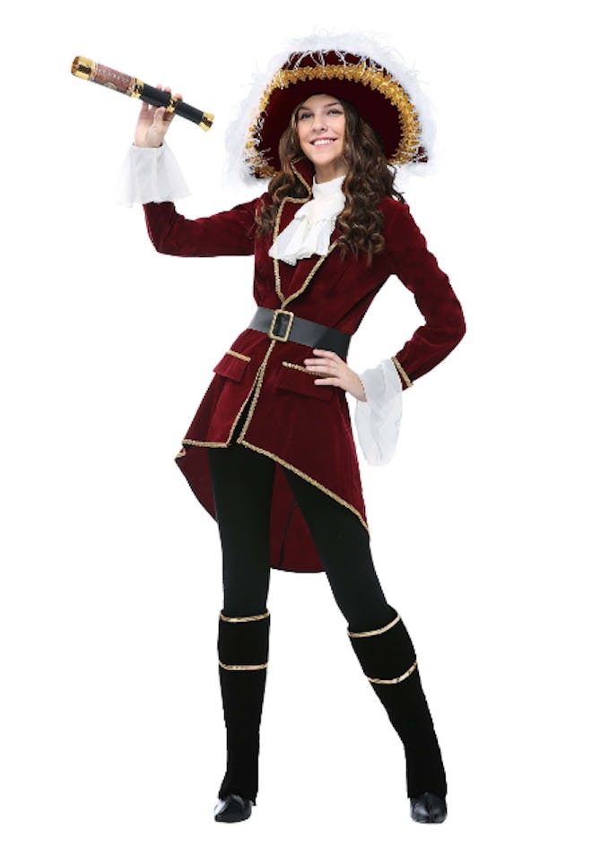 Woman dressed as a pirate
