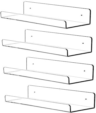 CY Craft Acrylic Floating Shelves (4- Pack)