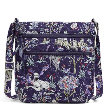 The Vera Bradley X 'Harry Potter' Forbidden Forest Collection features a crossbody bag. 