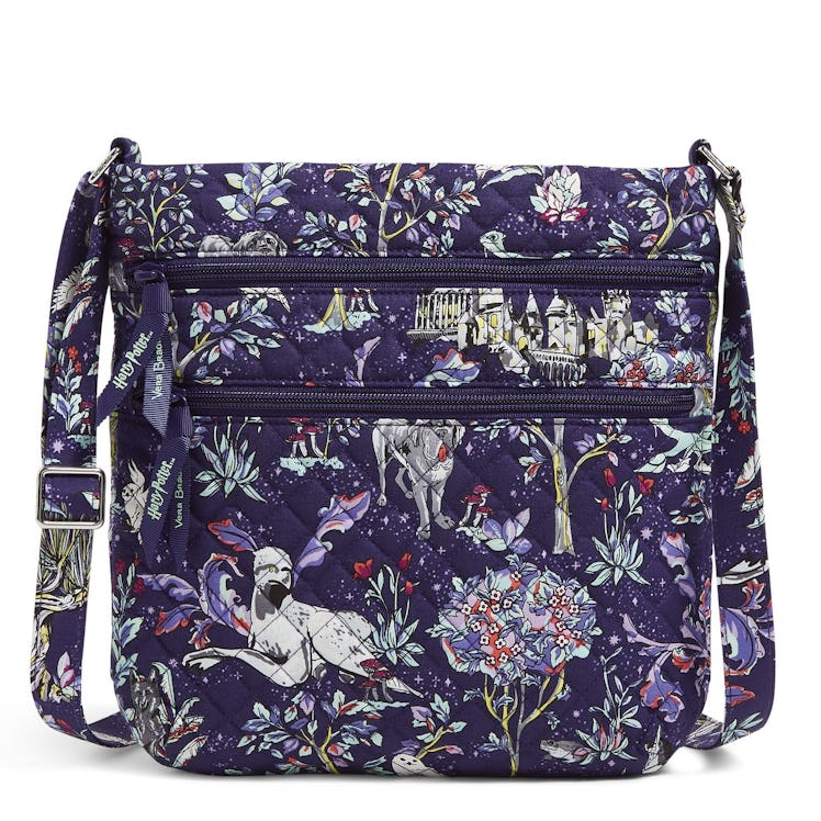 The Vera Bradley X 'Harry Potter' Forbidden Forest Collection features a crossbody bag. 